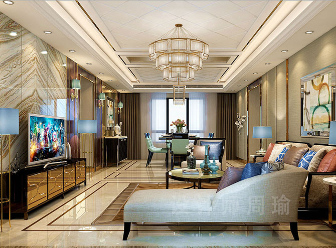 西西A级优物视频世纪江尚三室两厅168平装修设计效果欣赏
